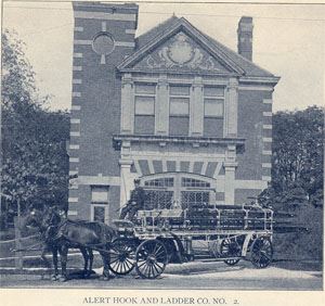 Alert Hook and Ladder Company Number 2 (later Number 6) Corner of Main Avenue and Westervelt Place