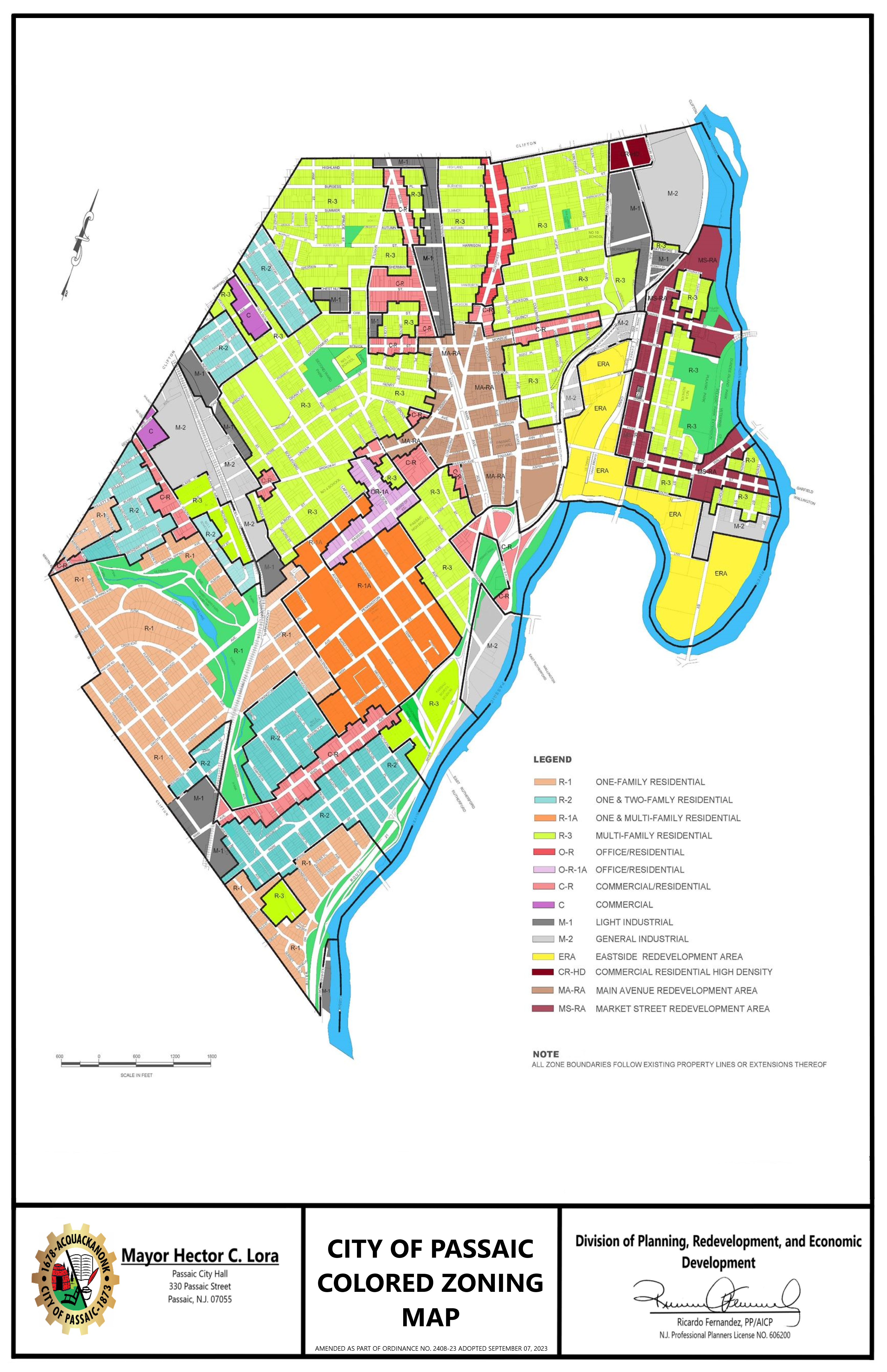 Colored Zoning Map 92022 Ord 2360-22